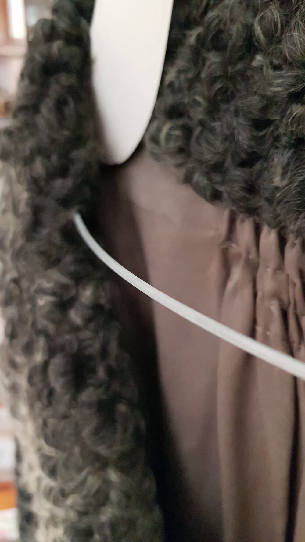 Veste trois quart en astragan Vêtements
