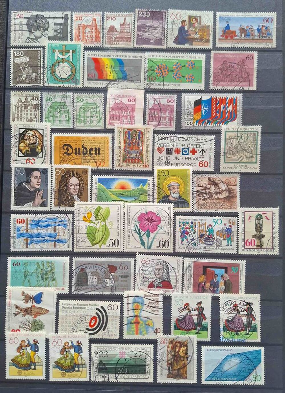 S&eacute;rie de timbres de collection d'Allemagne bis 
