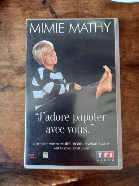 Vhs Mimie Mathy - J'adore papoter avec vous  2 Villiers (86)