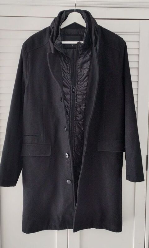 Manteau Homme Ajusté Laine Mélangée en Fibres Durables Neuf 20 Maureilhan (34)