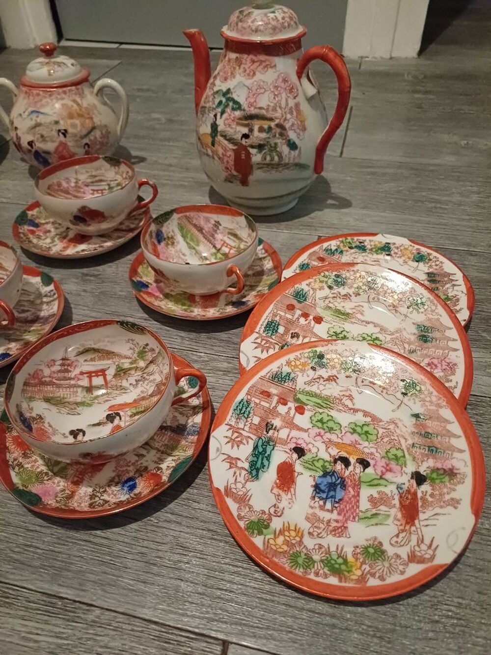 Service &agrave; th&eacute; japonais 6 personnes complet Cuisine