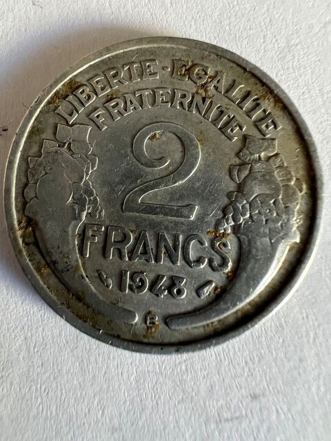 2 francs 1948 Morlon allu. 7 Pierrelaye (95)