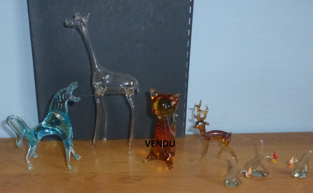 OBJETS miniatures EN VERRE (r&eacute;f.C3) Décoration