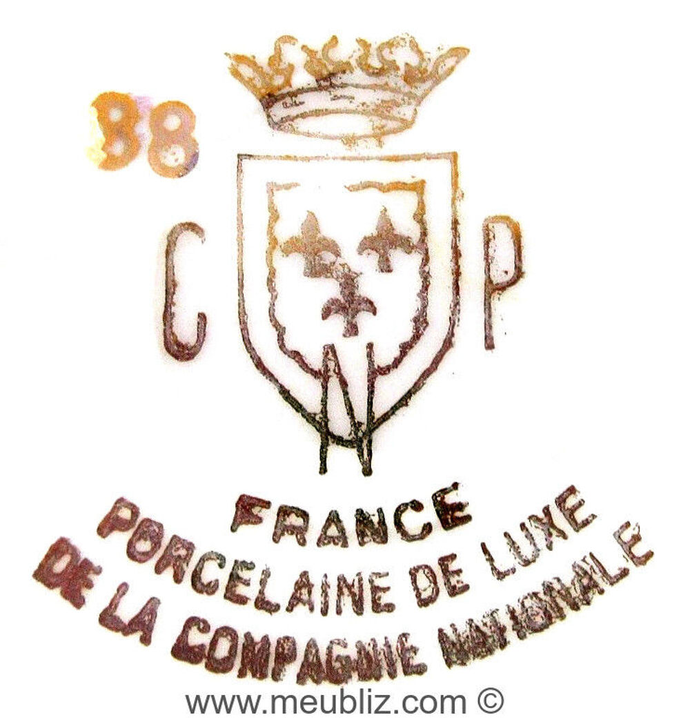Coupelles en porcelaine de luxe de la compagnie nationale Décoration