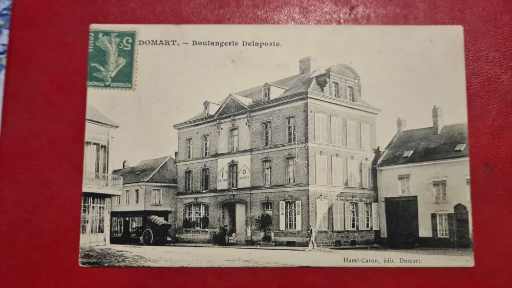 Cpa du 80 DOMART en PONTHIEU - Boulangerie. Delaporte .. 