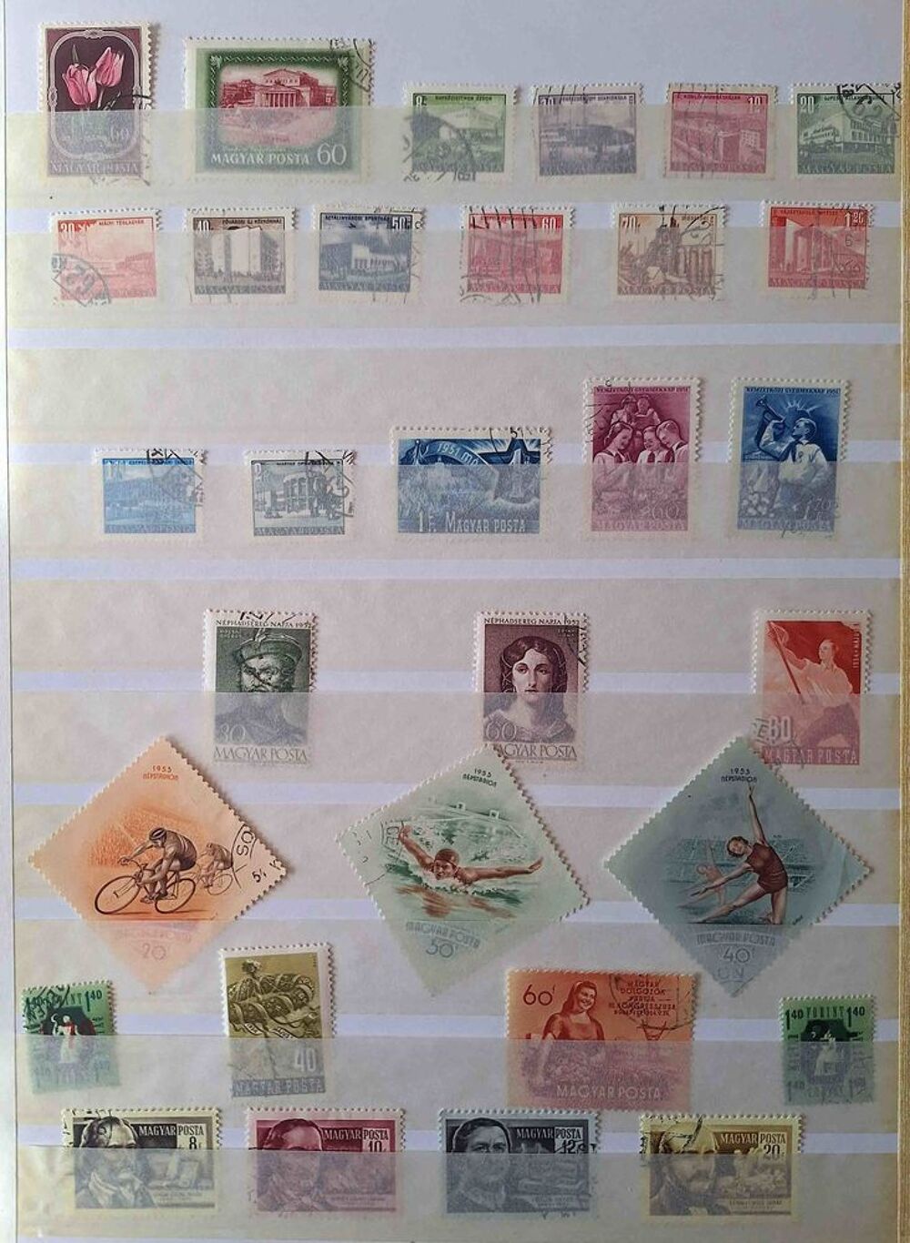 S&eacute;rie de timbres de collection de Hongrie C 
