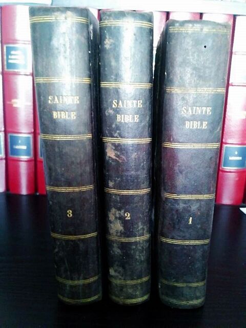 Rare Bible Carrires 1856 latin-franais 50 Limoges (87)