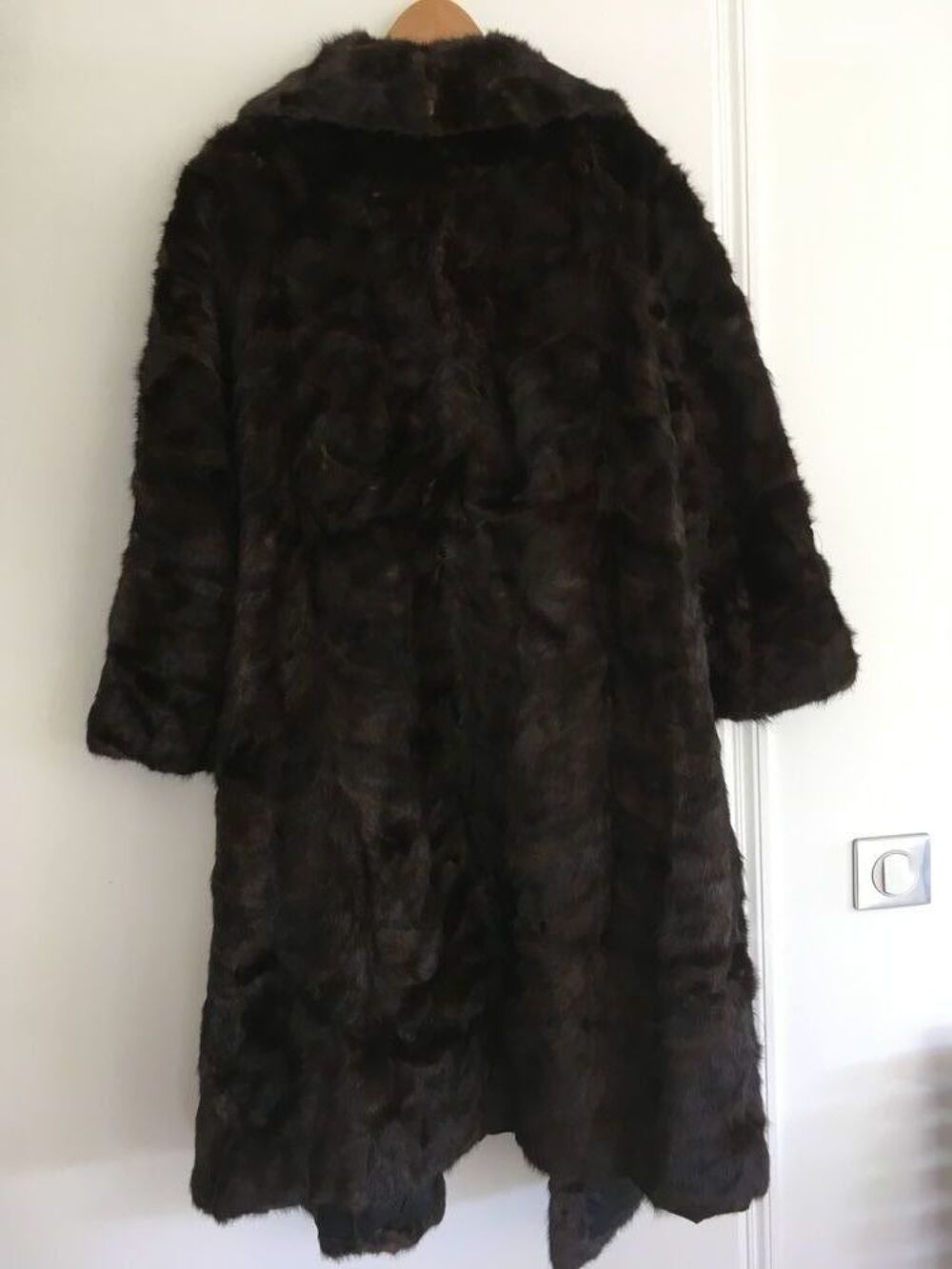 manteau vison marron Vêtements