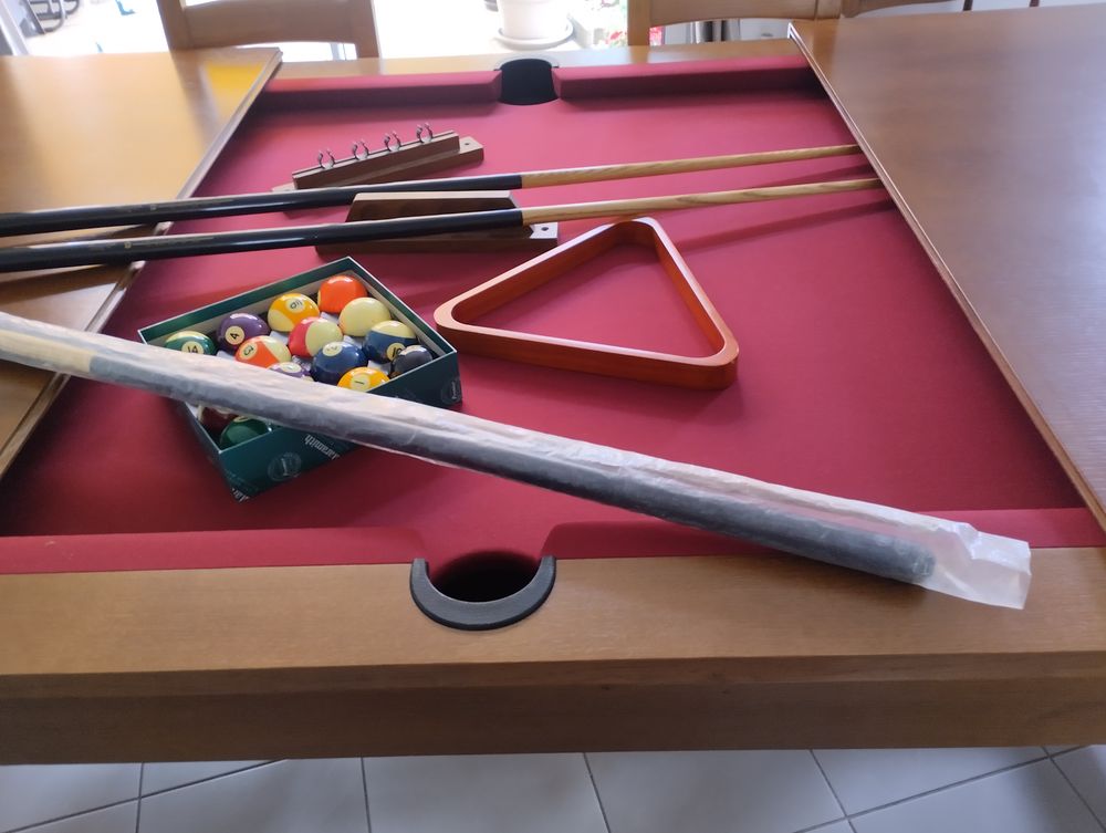 Billard se transforme en table de salle &agrave; manger Meubles
