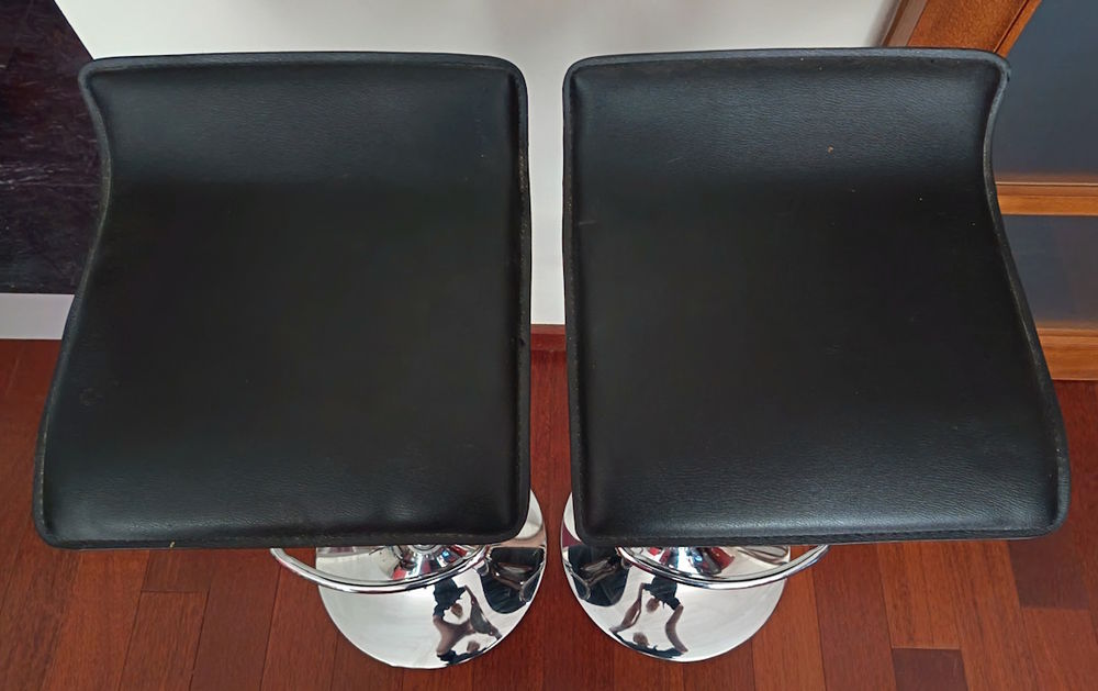 2 Chaises de Bar noir NEUVES Meubles