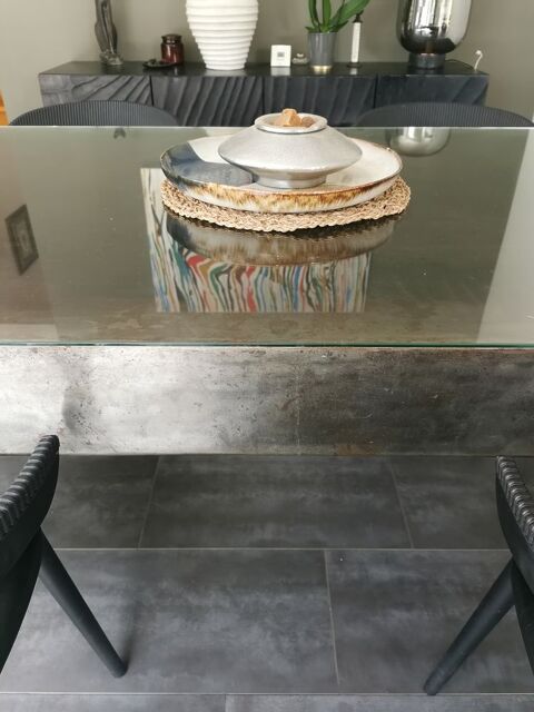 table salle � manger m�tal bross� 350 Larmor-Plage (56)