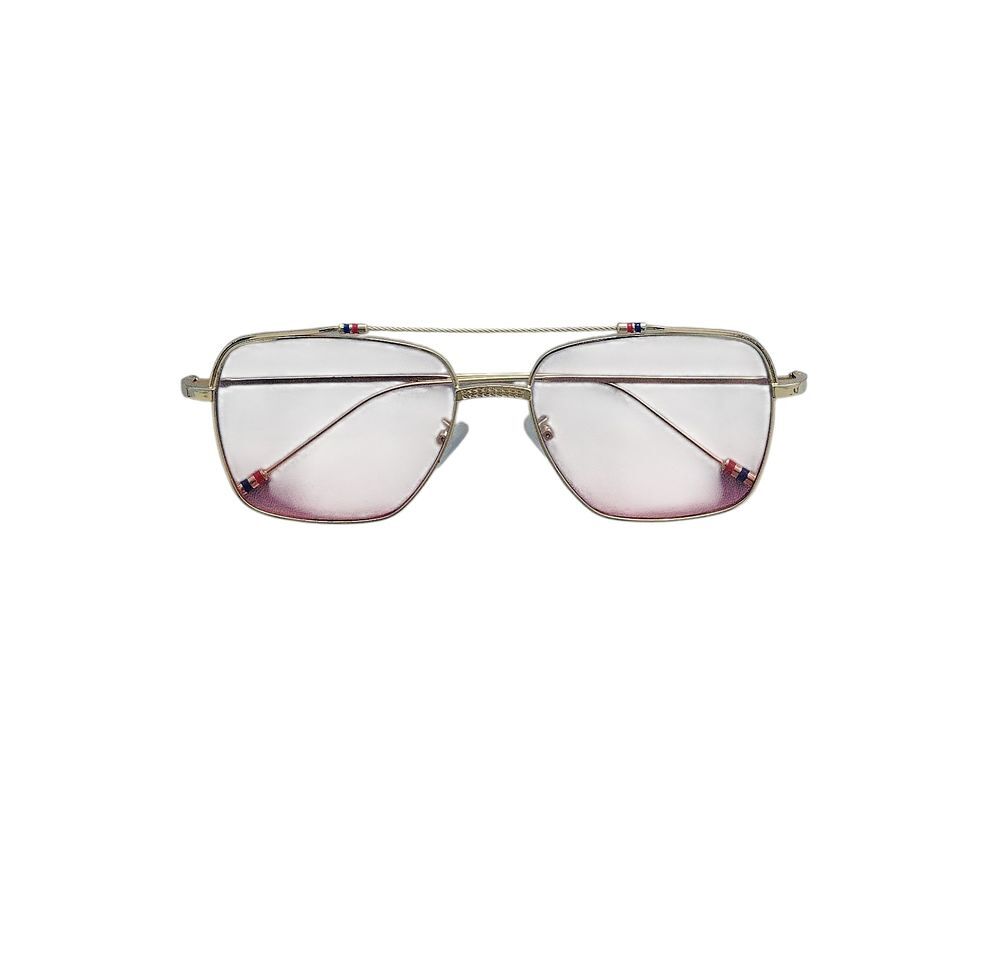 Lunettes de soleil BINKS ? Style rond vintage ? Dor&eacute;/Violet Bijoux et montres