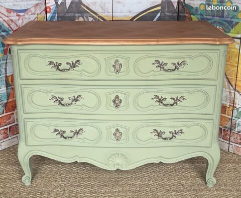 COMMODE VERTE 3 TIROIRS 170 Nohic (82)