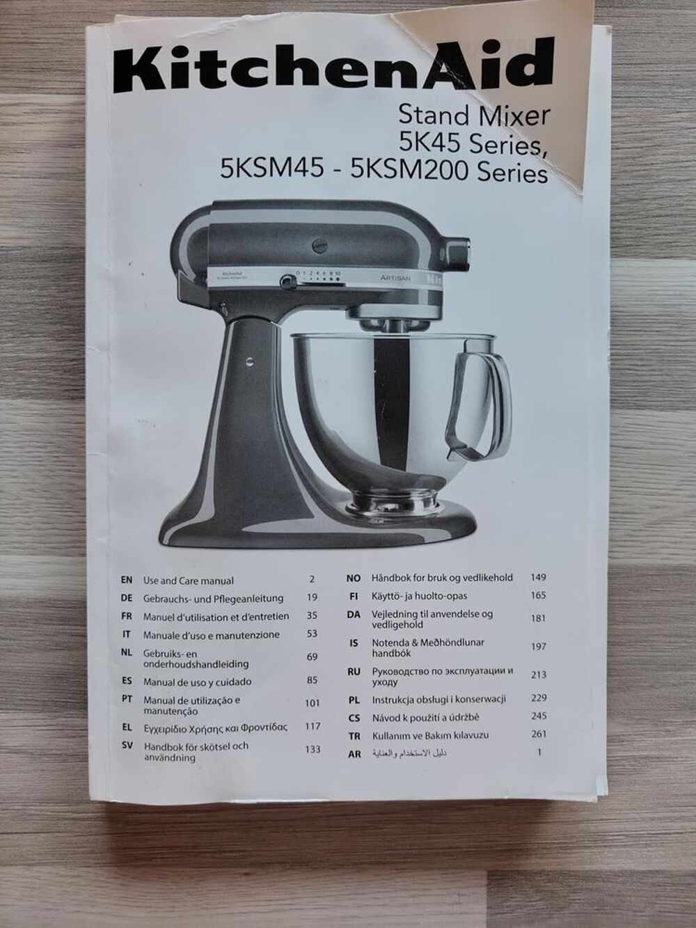 robot p&acirc;tissier Kitchen Aid &agrave; t&ecirc;te inclinable 4,7L Electroménager