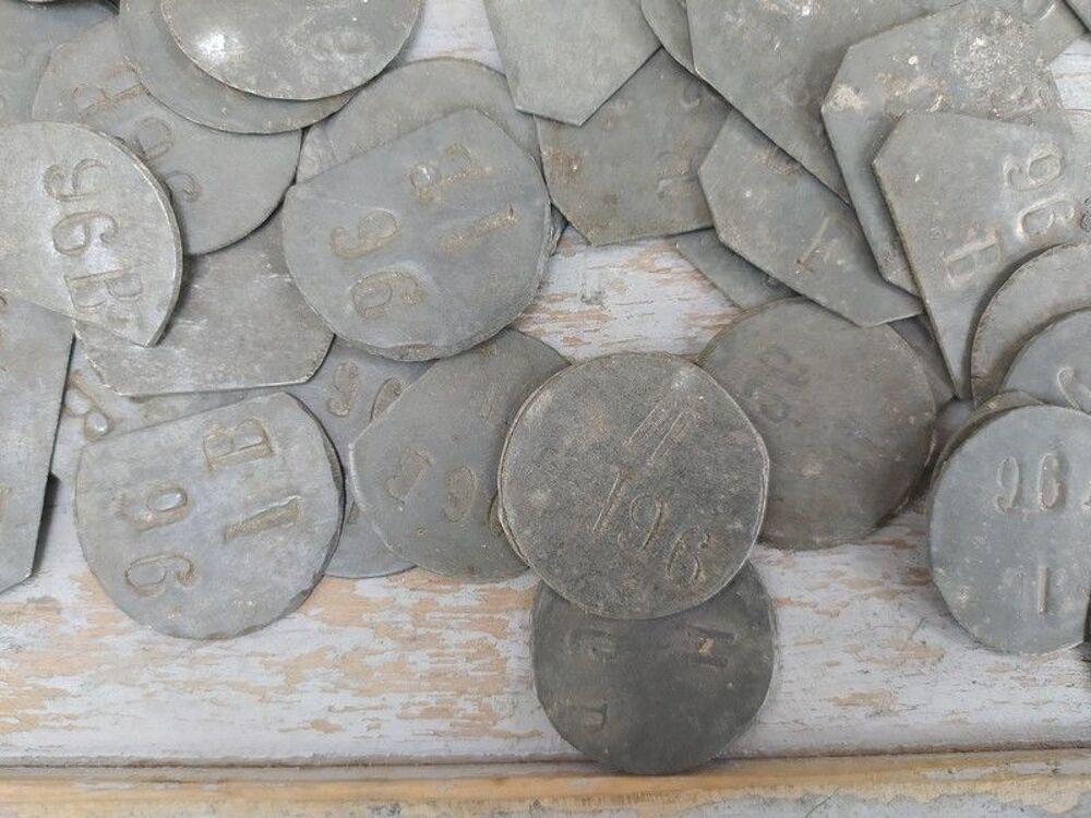 Lot Anciens Jetons de Jeux, Lampiste, Commerce ou Mineur 