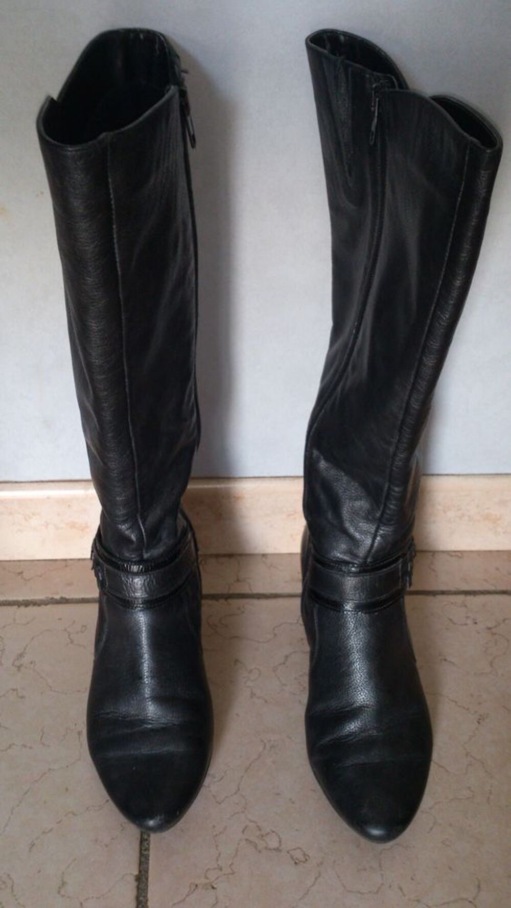 Bottes pour femme en cuir Chaussures