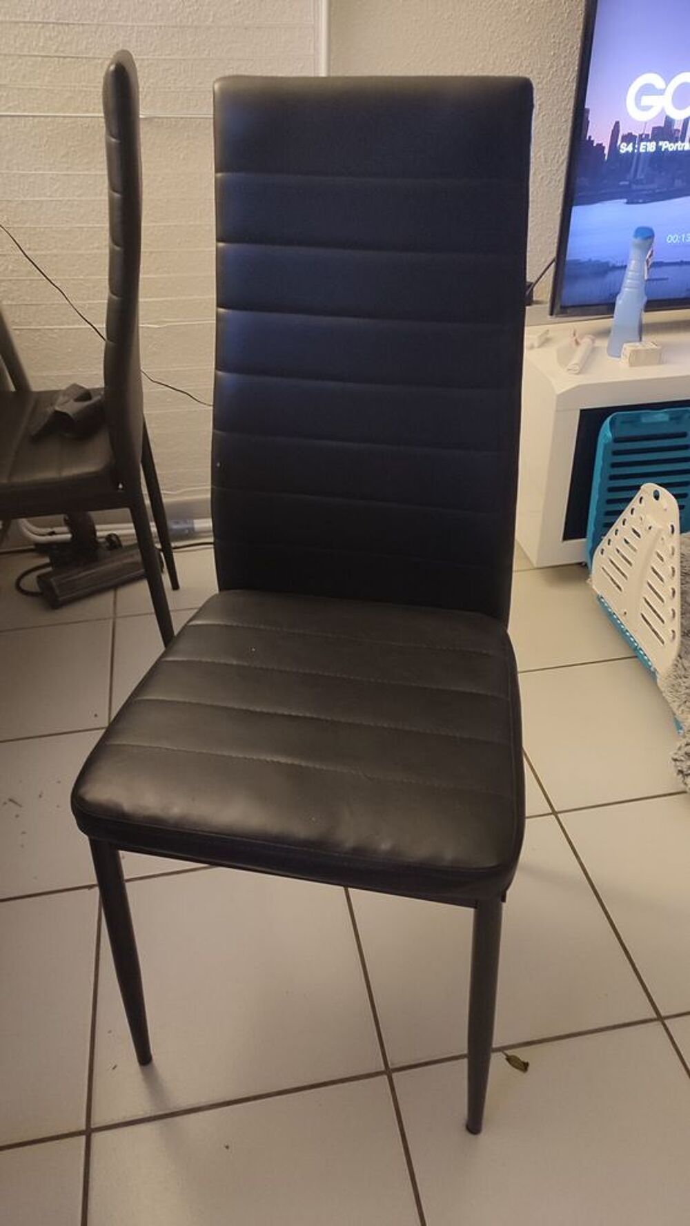 Lot de 4 Chaises noires Meubles