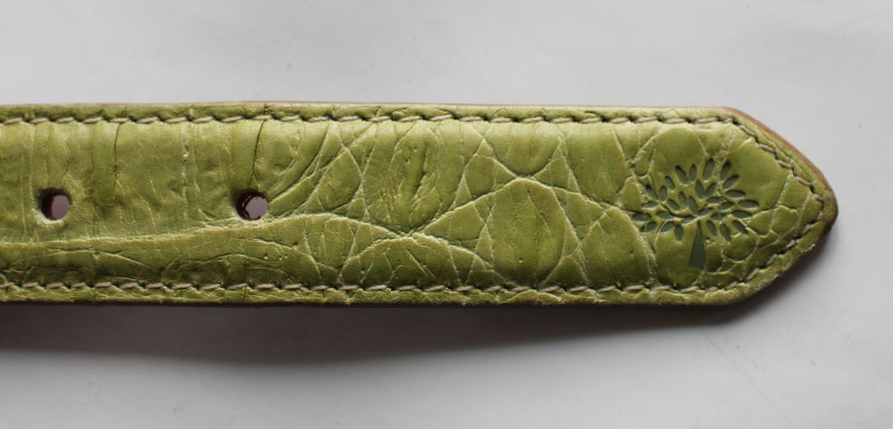 Ceinture cuir pistache MULBERRY Maroquinerie