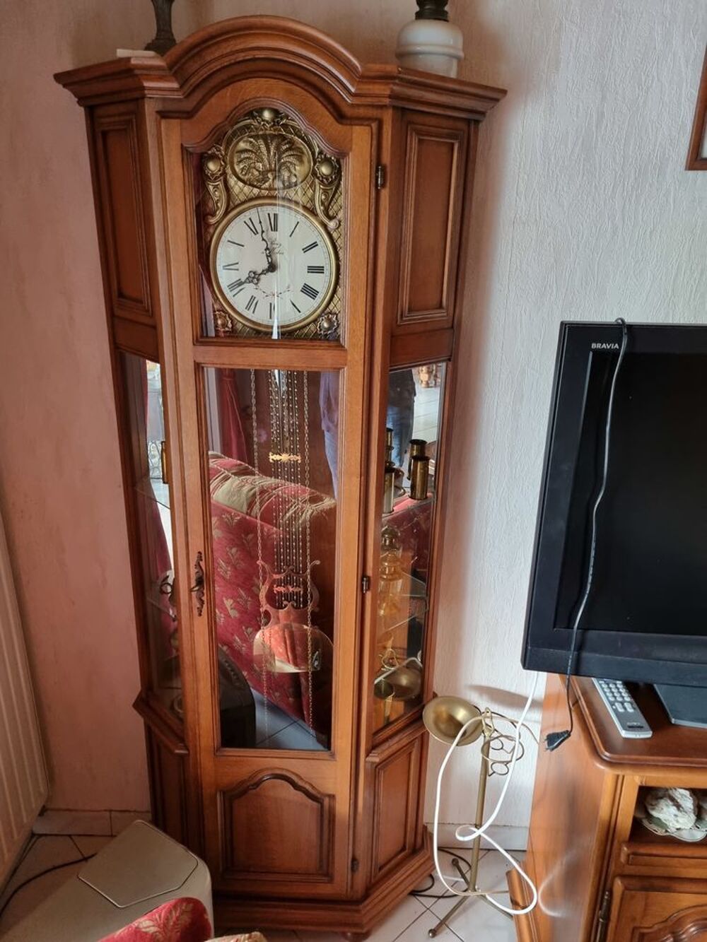Horloge comtoise en merisier Meubles