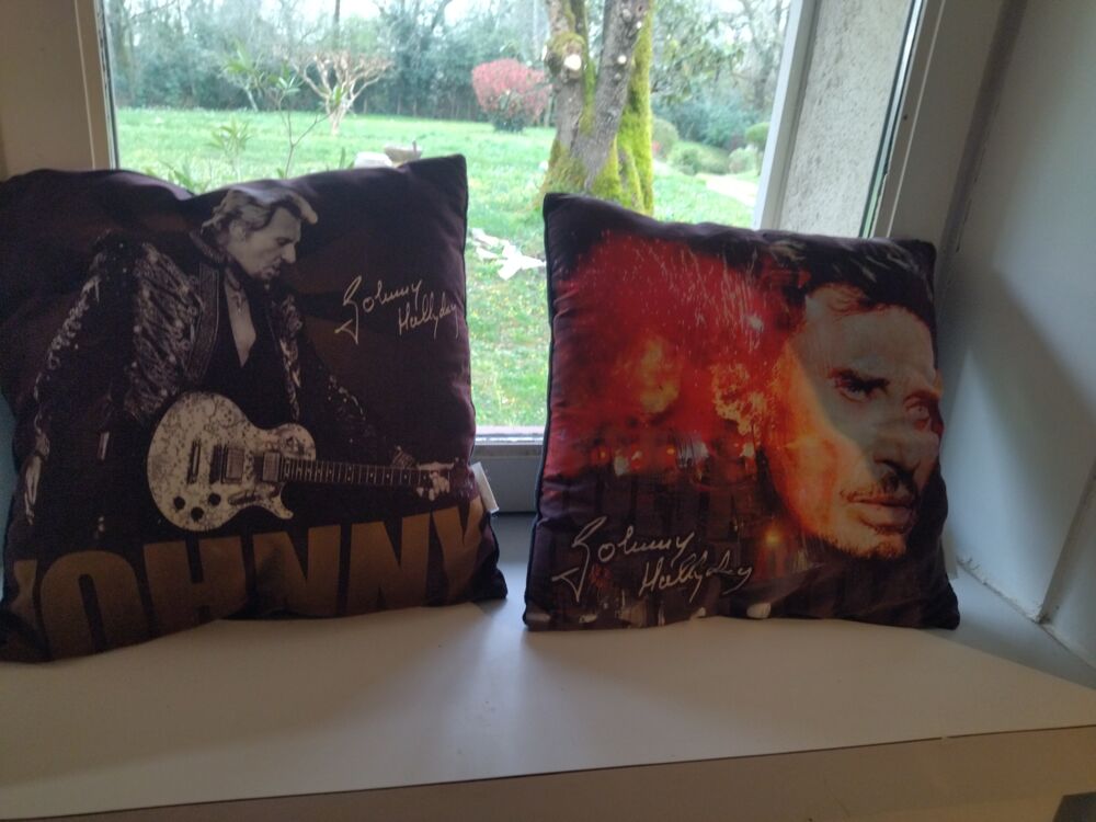 Coussin johnny Halliday Décoration