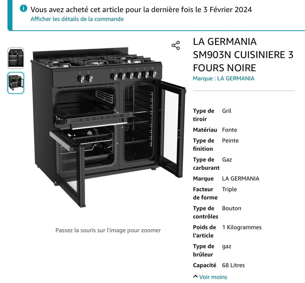 Saisissez le titre de votre objet. Electrom�nager