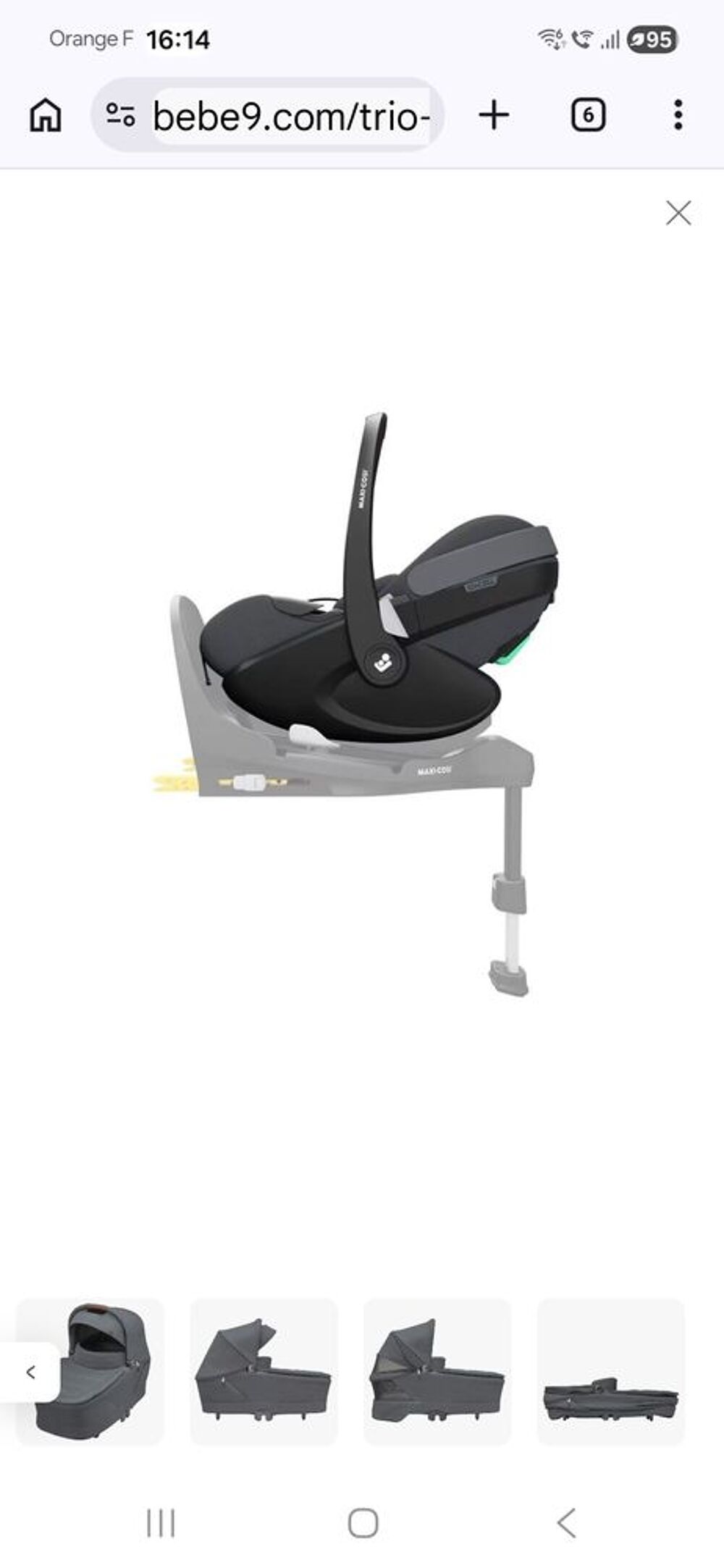 Poussette + Maxi Cosi voiture amovible Puériculture