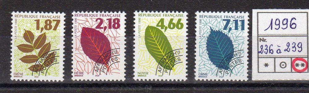 TIMBRES FRANCE 
PREOBLITERES
N** 