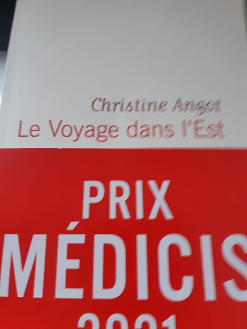 de CHRISTINE ANGOT TITRE LE VOYAGE DANS L'EST Livres et BD