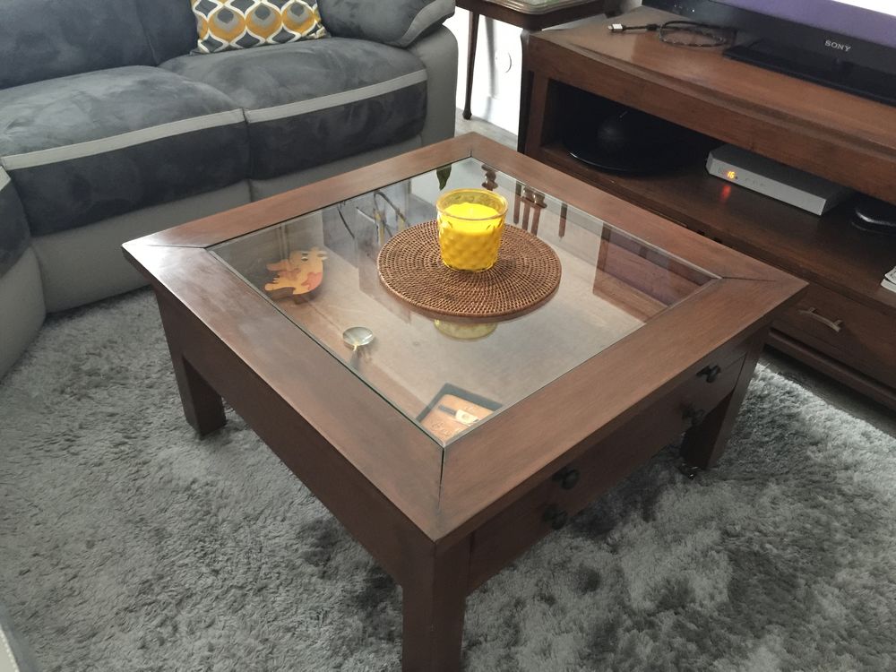 table basse en bois massif Meubles