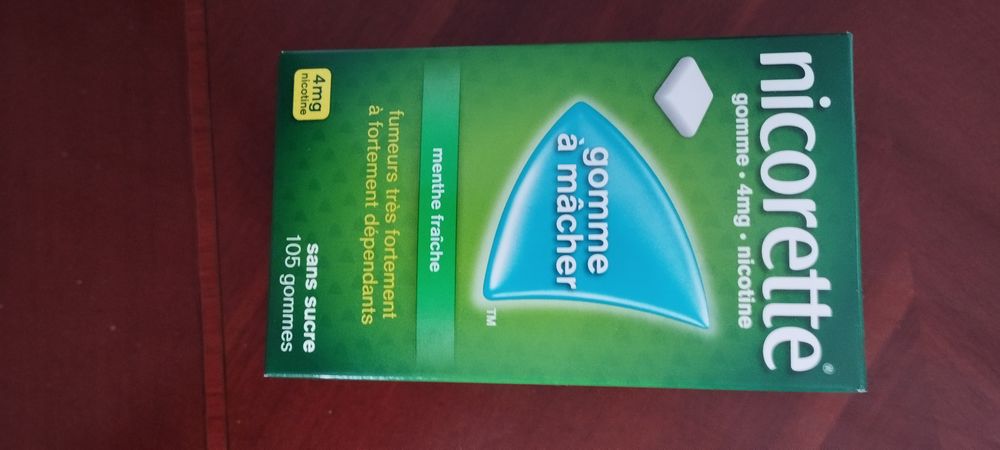 Lot de 3 bo&icirc;tes de gommes &agrave; m&acirc;cher nicorette Maroquinerie
