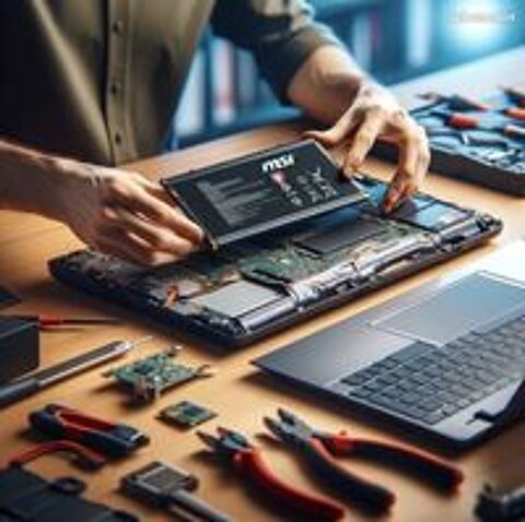   Remplacement dalle d'�cran , clavier HS, batterie HS 