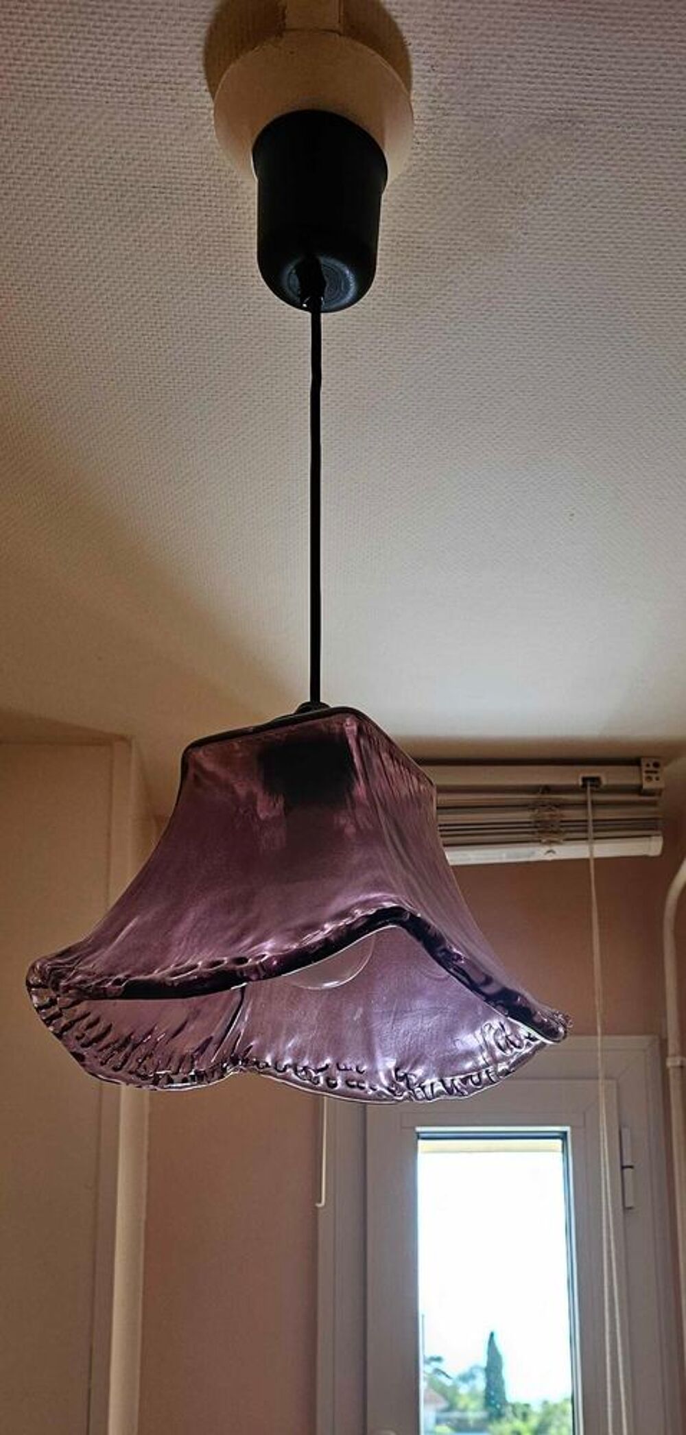 lampe suspension violette Décoration