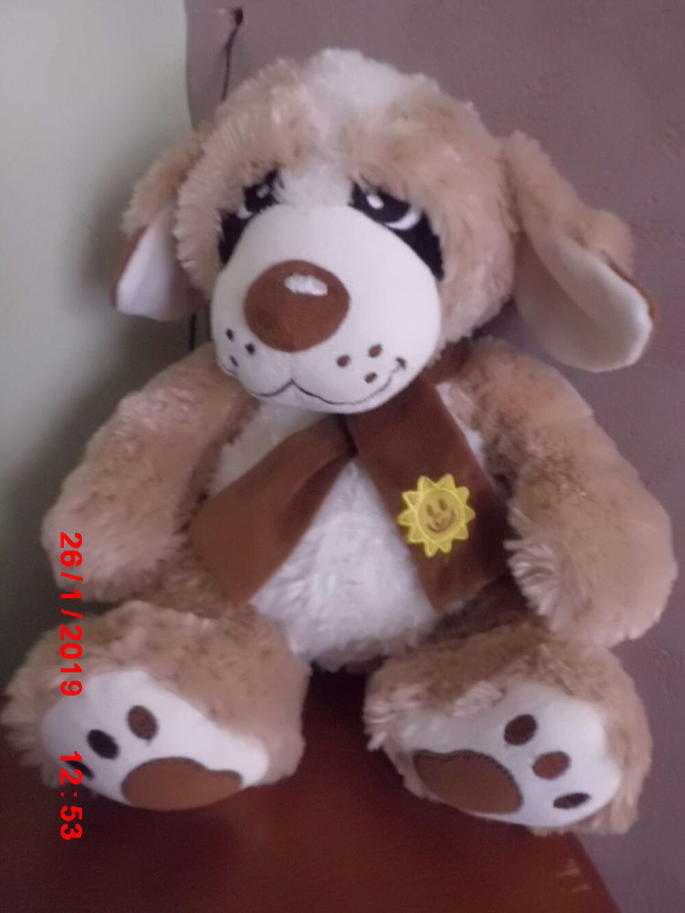 CHIEN MARRON BLANC ET BEIGE SMALL FOOT Jeux / jouets