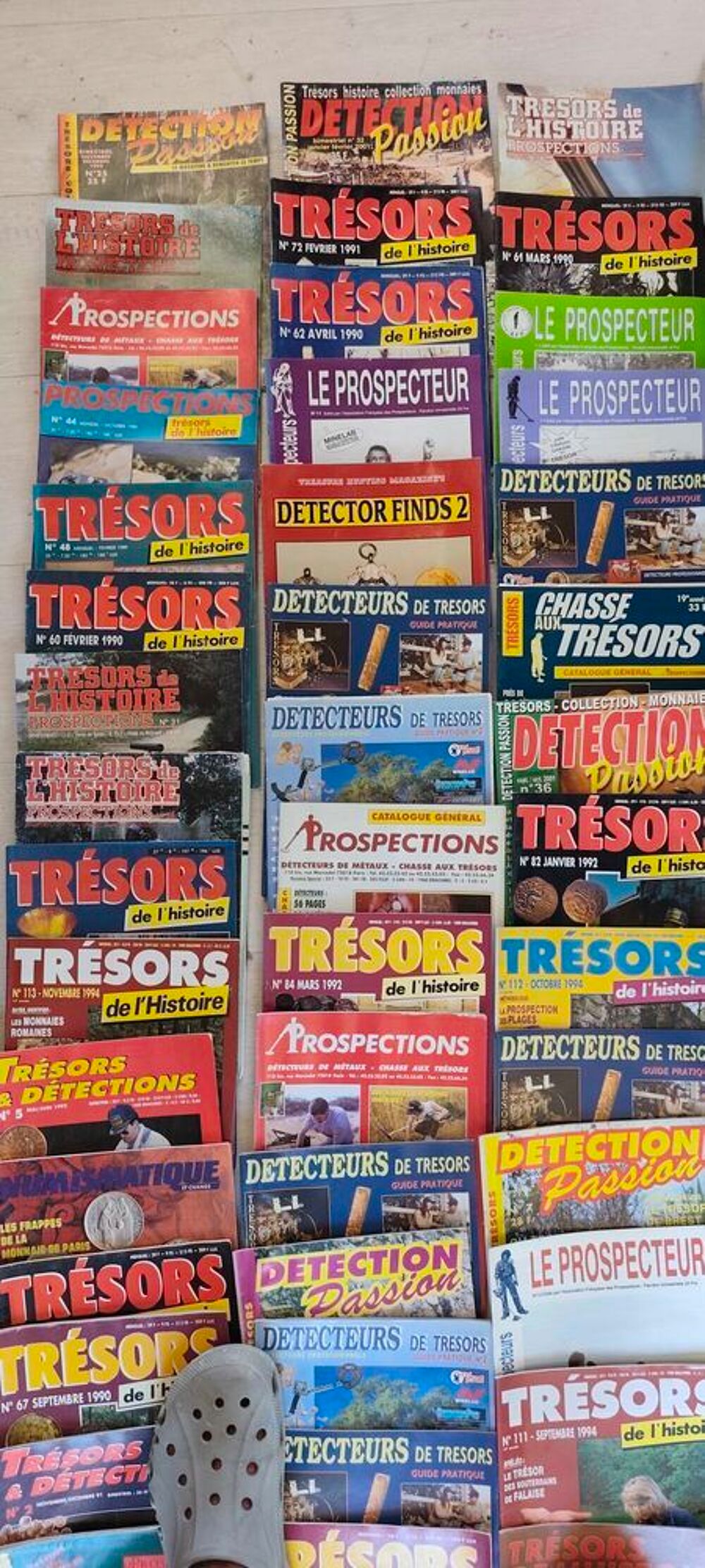 Lot de 83 Magazines Prospection D&eacute;tecteur Livres et BD