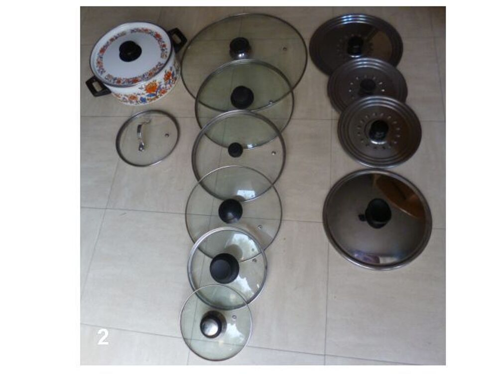 vaisselle inox, couvercles vari&eacute;s, ..... zoe Electromnager