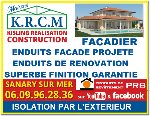 Ravalement de façades ,enduit ou peinture superbe finition 0 83190 Ollioules