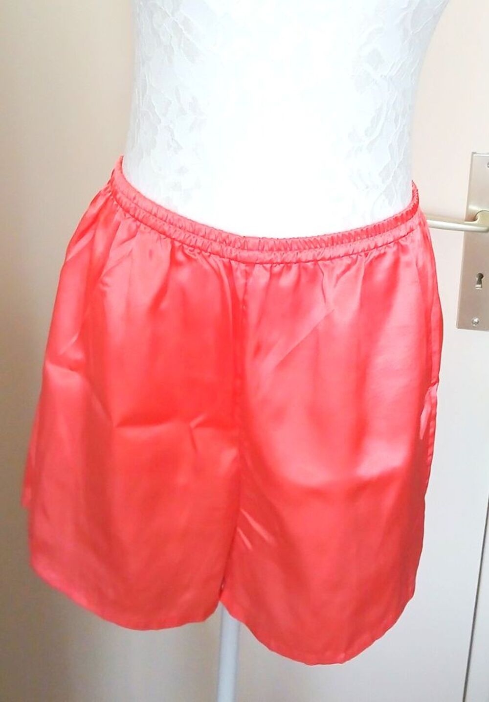 Ens nuit femme polyester effet Satin 2 pi&egrave;ces &agrave; manches 42/4 Vêtements