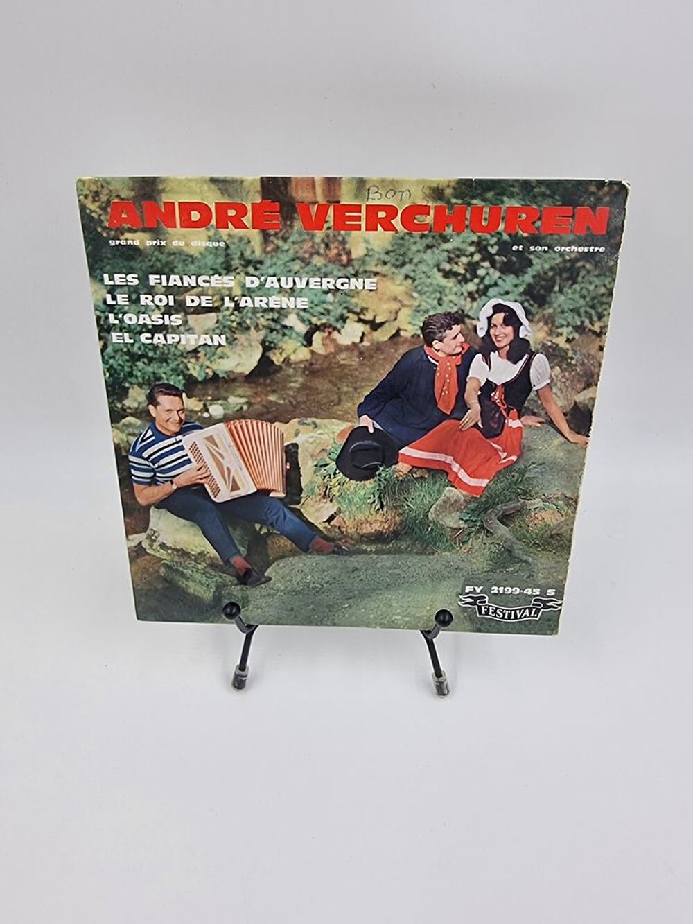 Vinyle 45 tours Andr&eacute; Verchuren : Les Fianc&eacute;s d'Auvergne... CD et vinyles