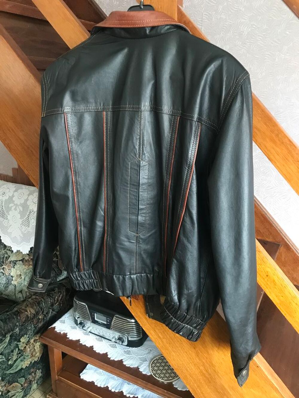 Blouson cuir d'agneau Vêtements