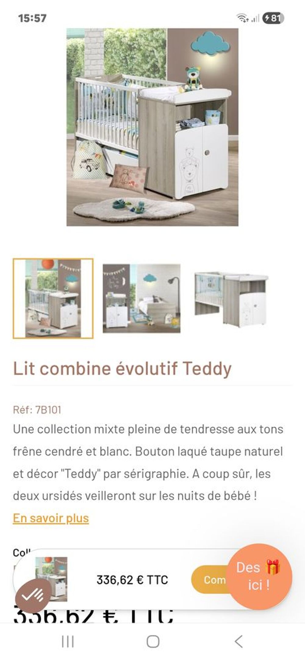 Lit evolutif baby price Puériculture