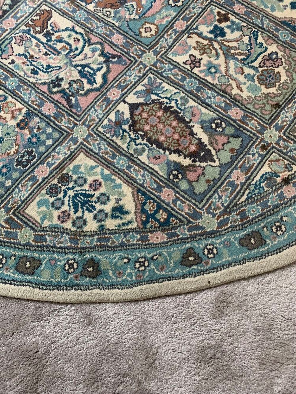 tais rond diametre 1 m
bleu Décoration