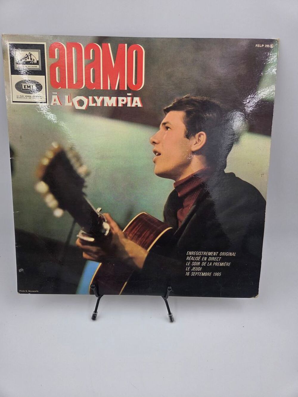 Vinyle 33 tours Adamo &agrave; l'Olympia avec fourreau CD et vinyles