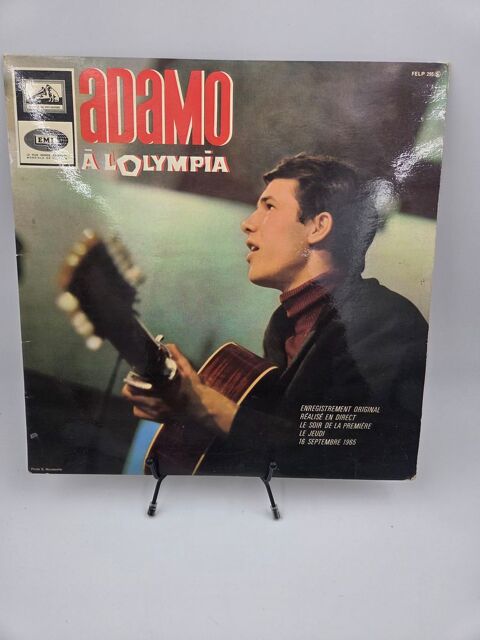 Vinyle 33 tours Adamo à l'Olympia avec fourreau  3 Vulbens (74)