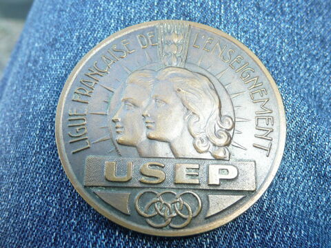 Médaille ligue française de l'enseignement USEP 9 Bordeaux (33)