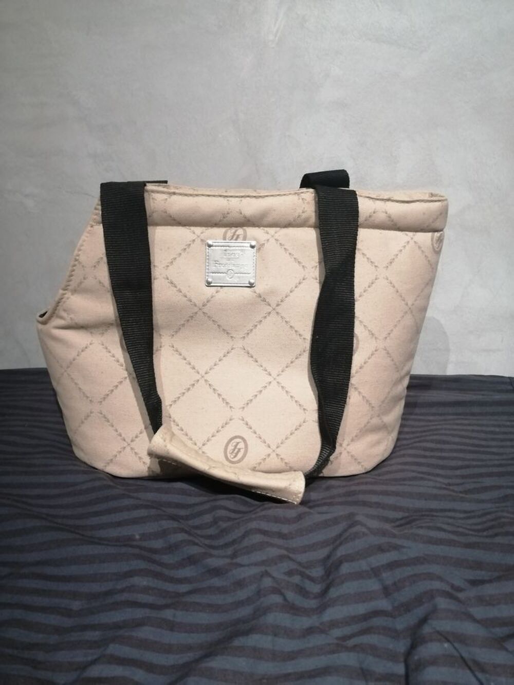   SAC DE TRANSPORT. INES DE LA FRESSANGE .POUR CHAT OU CHIEN 