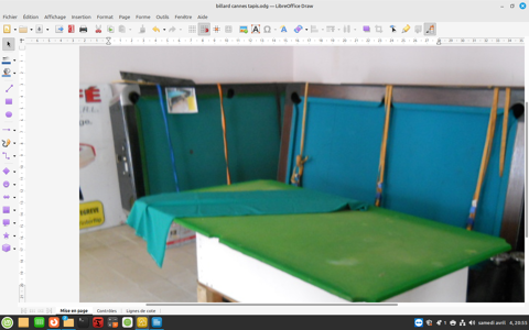 le tapis et les bandes pour un BILLARD 0 26460 Bourdeaux