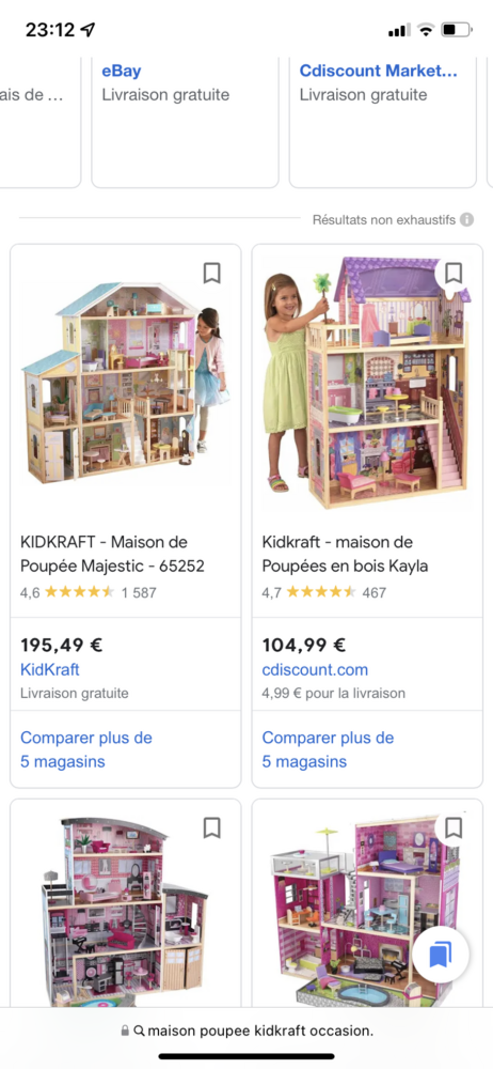 Maxi Maison de poup&eacute;e en bois avec mobilier Jeux / jouets