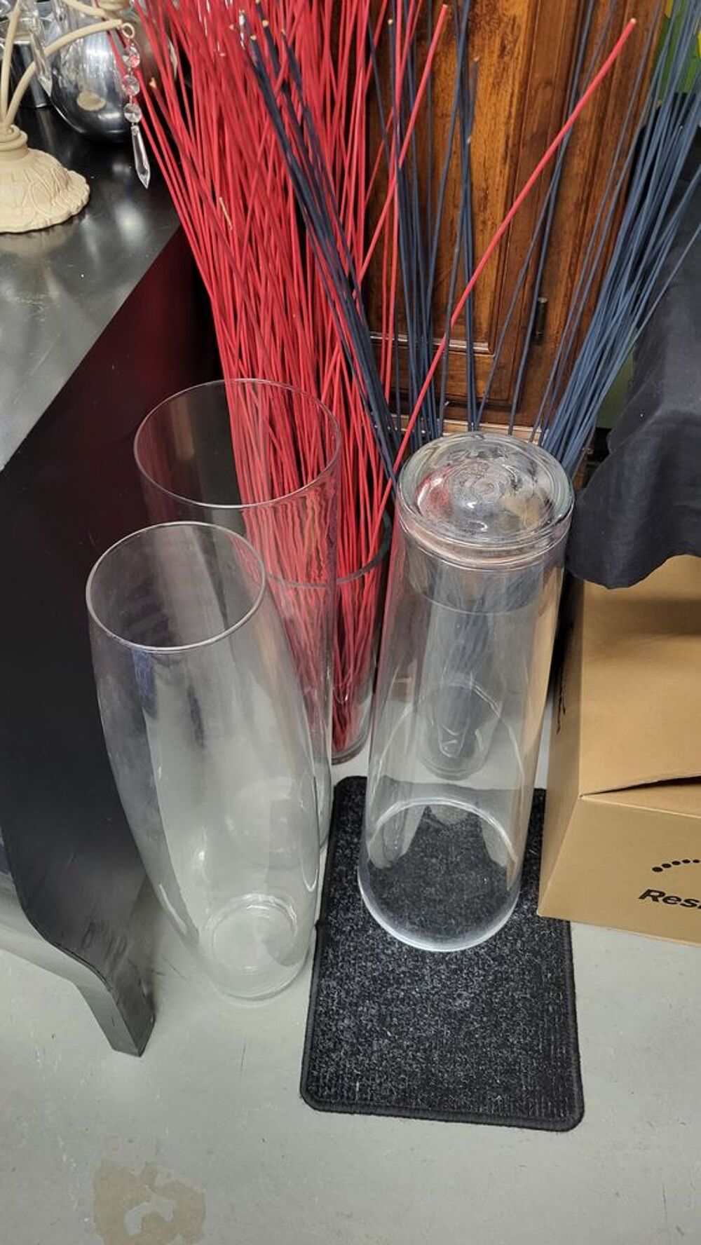 Grand vase en verre D�coration