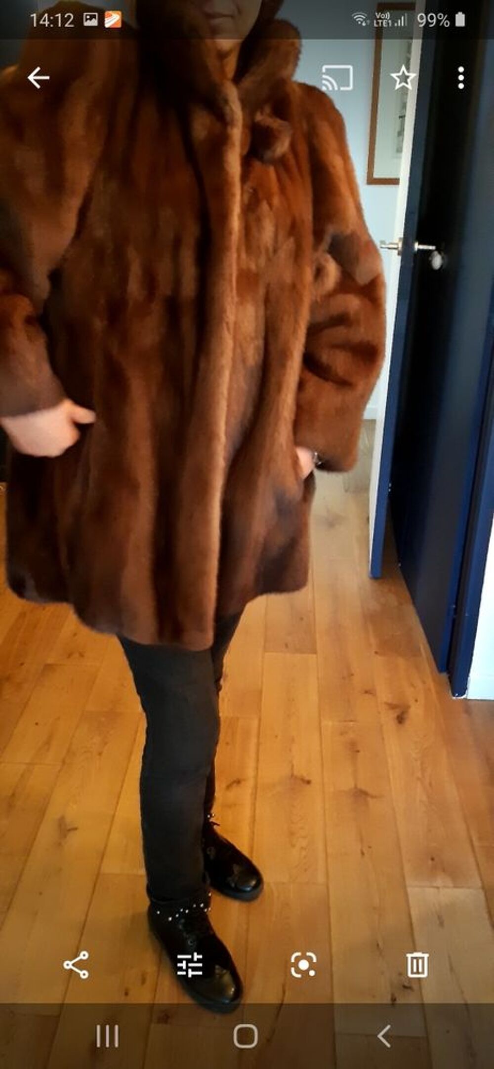 Veste 3/4 vison Vêtements
