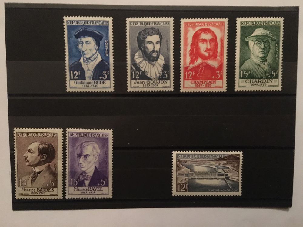 Timbres de collection de France ** Neufs 1956 